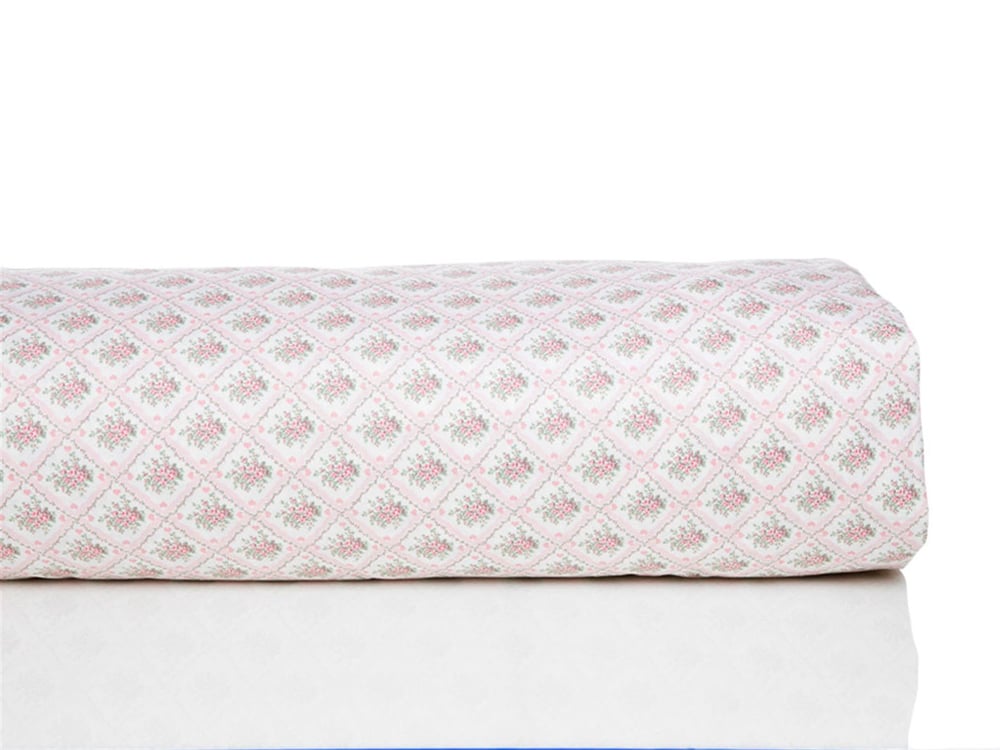 Buchet minunat Bumbac Satinat King Size Lenjerie De Pat 240x220 cm Roz Deschis