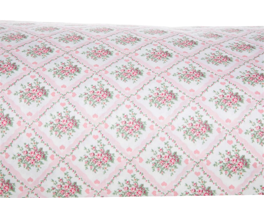 Buchet minunat Bumbac Satinat King Size Lenjerie De Pat 240x220 cm Roz Deschis
