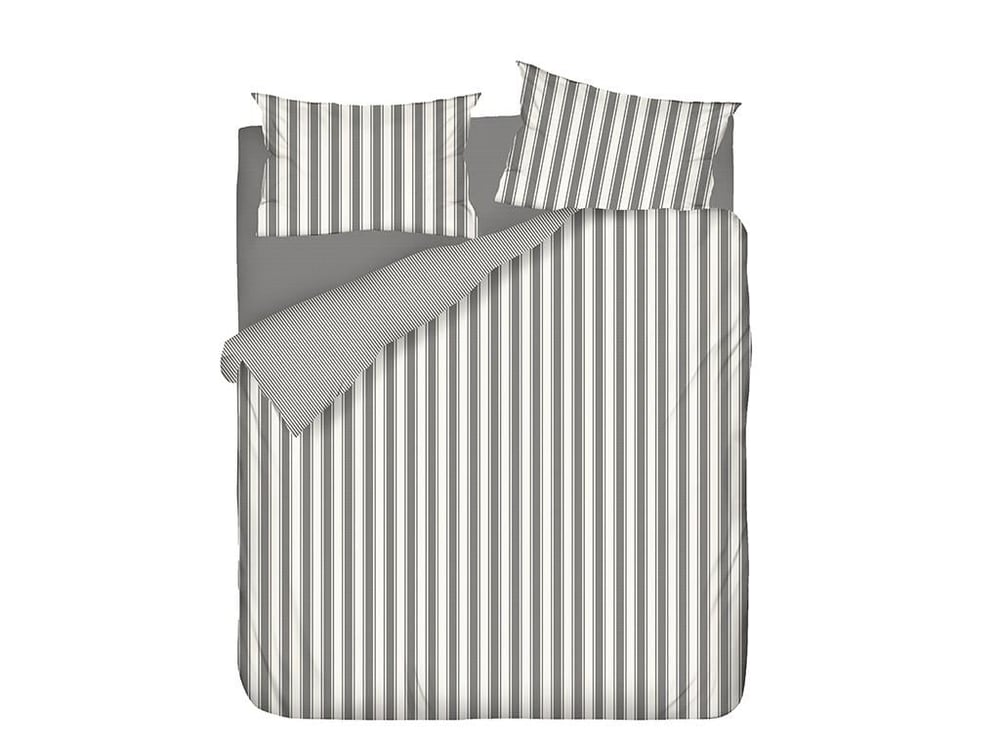 Bumbac pur  Cu ață de bumbac vopsit King Size Set Lenjerie De Pat 240*220 Cm Gri