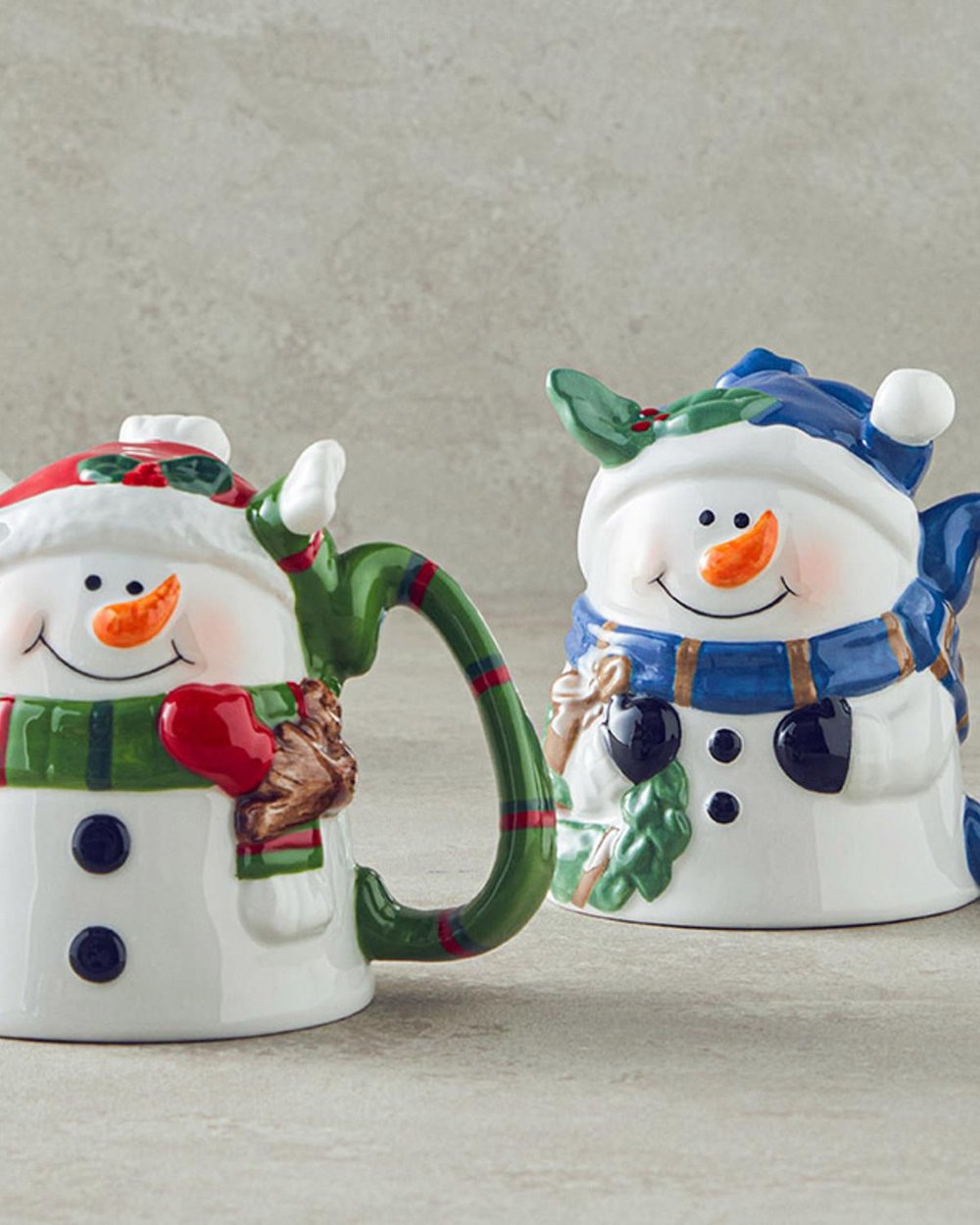 Cană, Cheery Snowman, dolomită, 300 ml, multicolor
