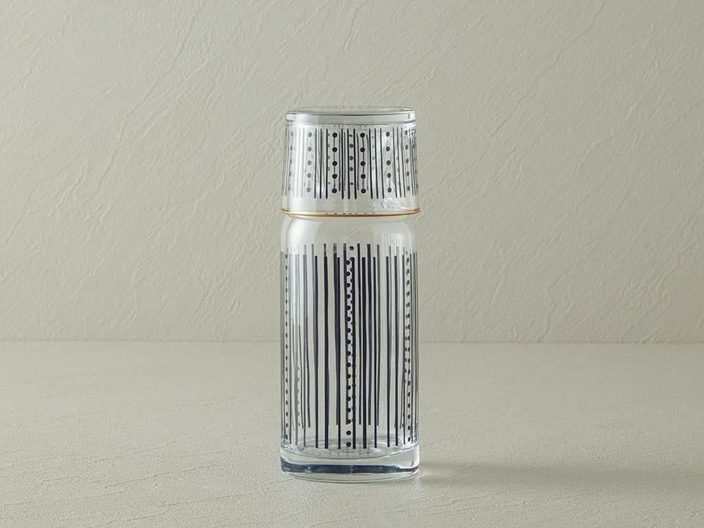 Carafă, Modern Strip, sticlă, 700 ml, negru