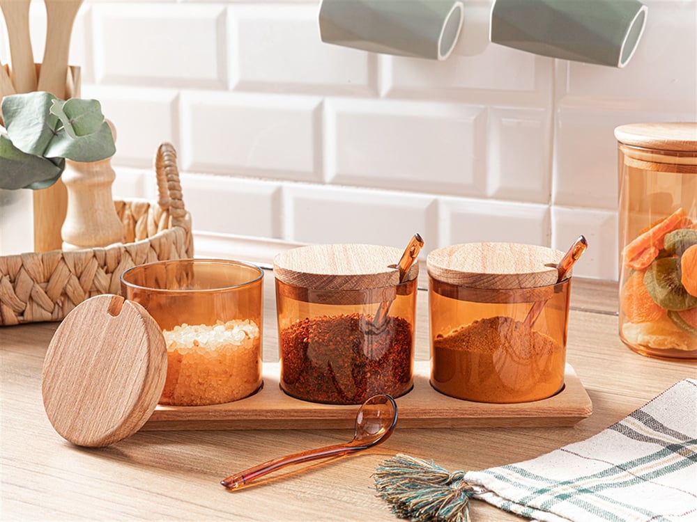 Carlisa Plastic 3 Set Cruet 330 ml Amber