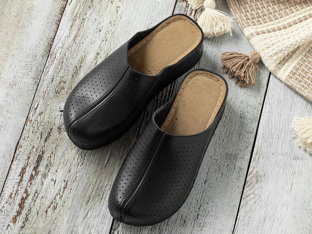 Carmen Artificial Leather Women Sandals 40 Black