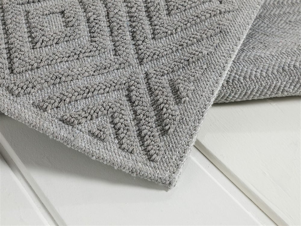 caro Bumbac Covor 60*100 Cm Gri