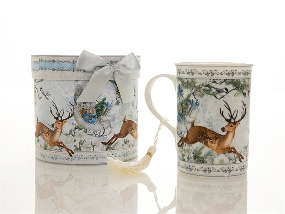 cerb Porțelan Cupă 12,3x11,2 cm White