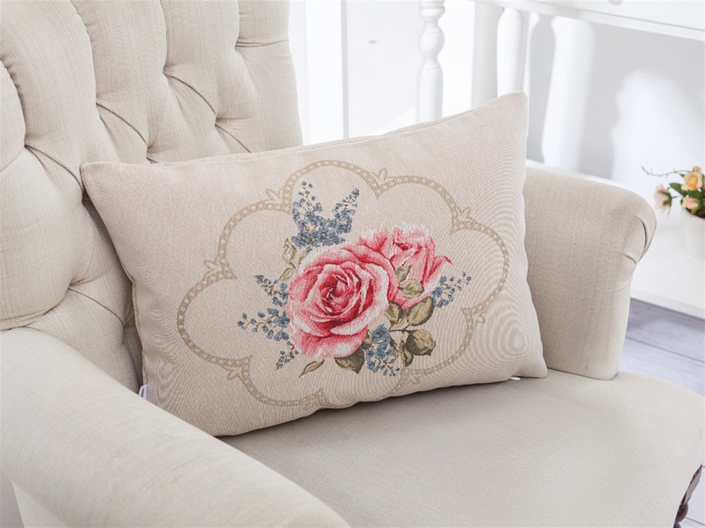Cercul trandafirilor Goblen Față de Masă Decorativă 35x50 cm Beige