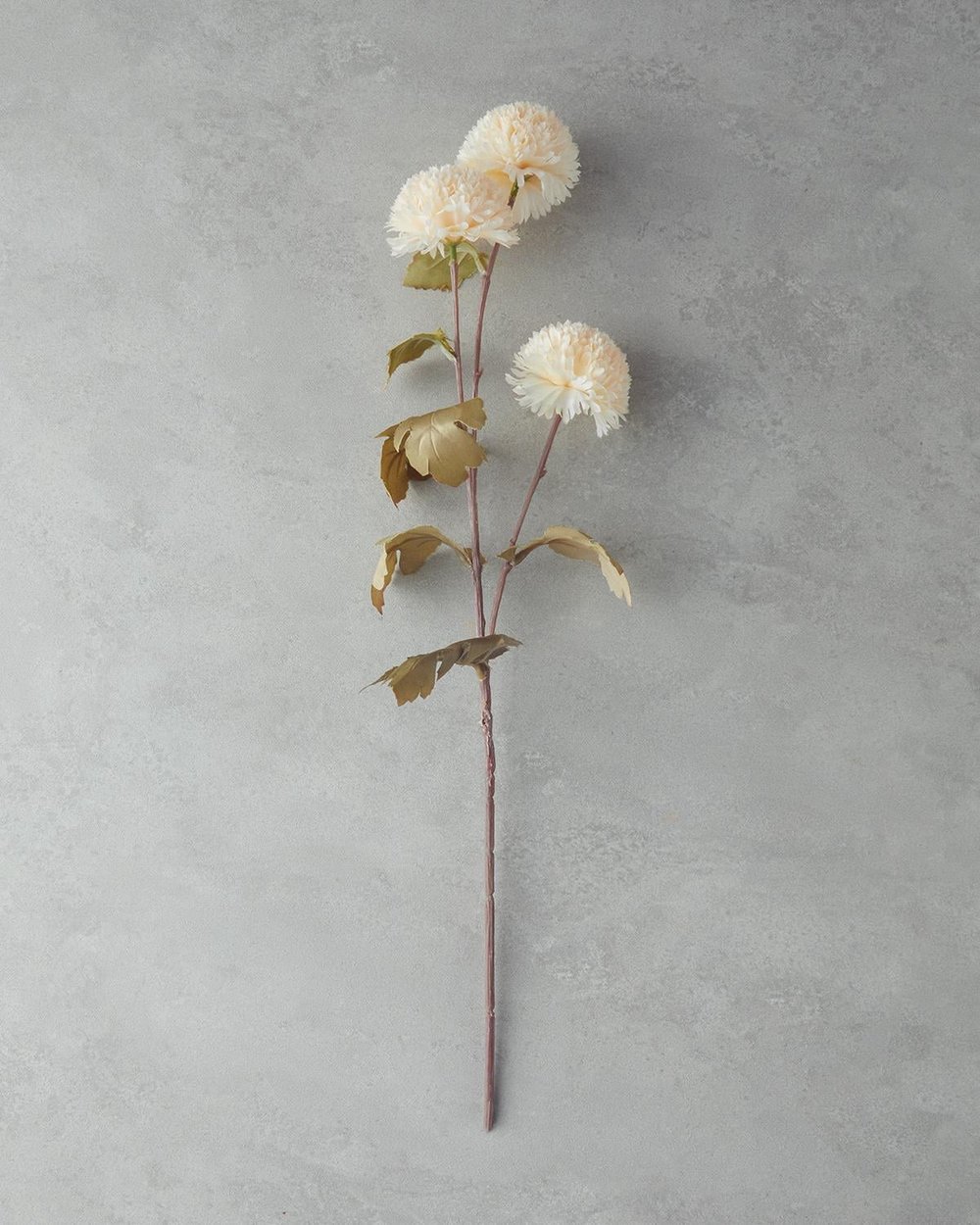 Chrysanthemum Floare Artificială , Plastic, 76 Cm, Gri Deschis