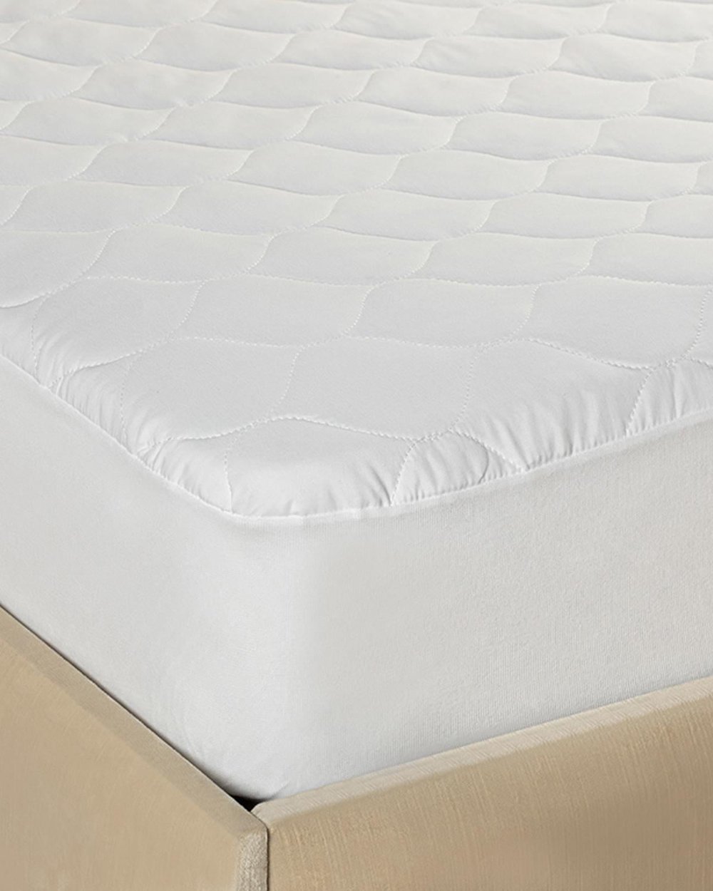 Classy Cu Umplutură Capitonat Double Aleză 160x200 + 30 cm Alb