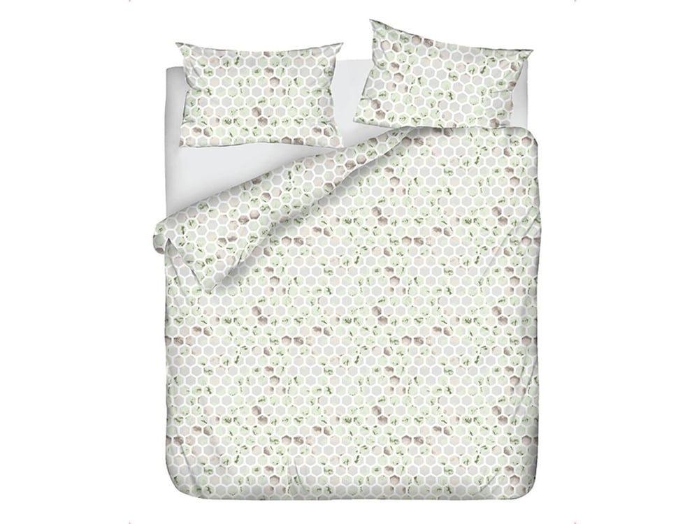 Combe Cottony  King Size  SET LENJERIE DE PAT 240x220 cm Beige-Green