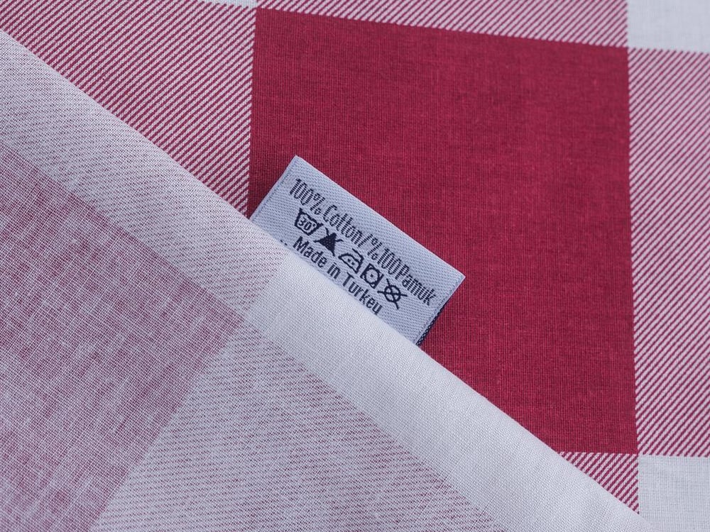 Combină de viață la cabană Cu Bumbac Double Cearșaf 240x260 cm Bordo