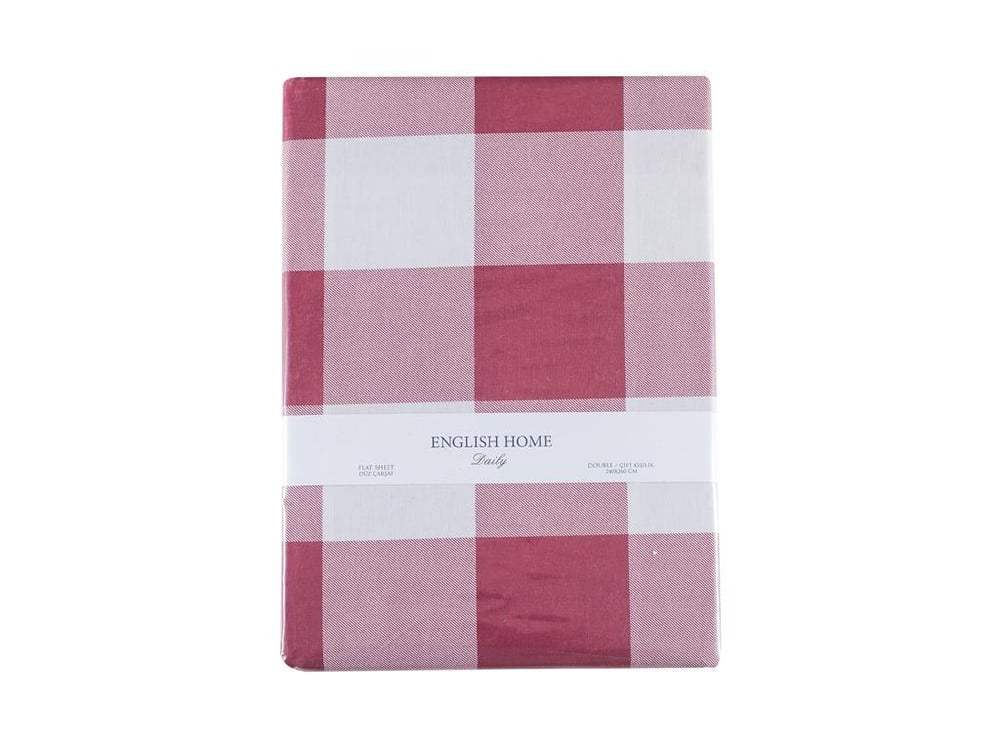 Combină de viață la cabană Cu Bumbac Double Cearșaf 240x260 cm Bordo