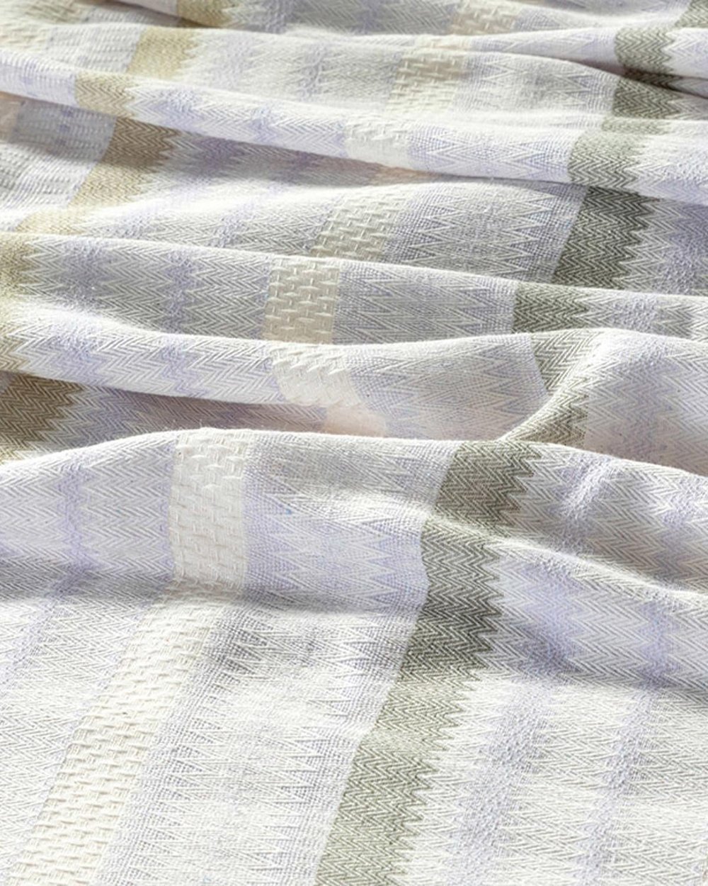 Contemporary Fire Vopsite Single Pătură De Vară 150x220 cm Liliachiu - Verde