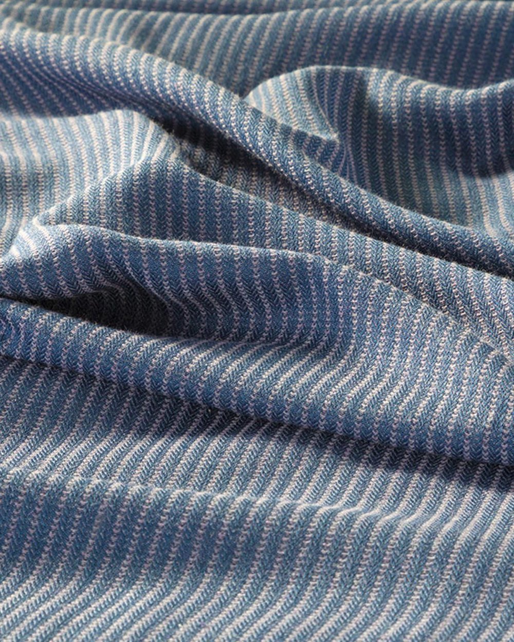 Cool Stripe Soft Touch King Size Set Pătură De Vară 220x240 cm Bleumarin