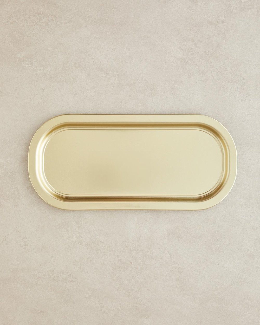 Metal Tavă 35x15 cm Gold