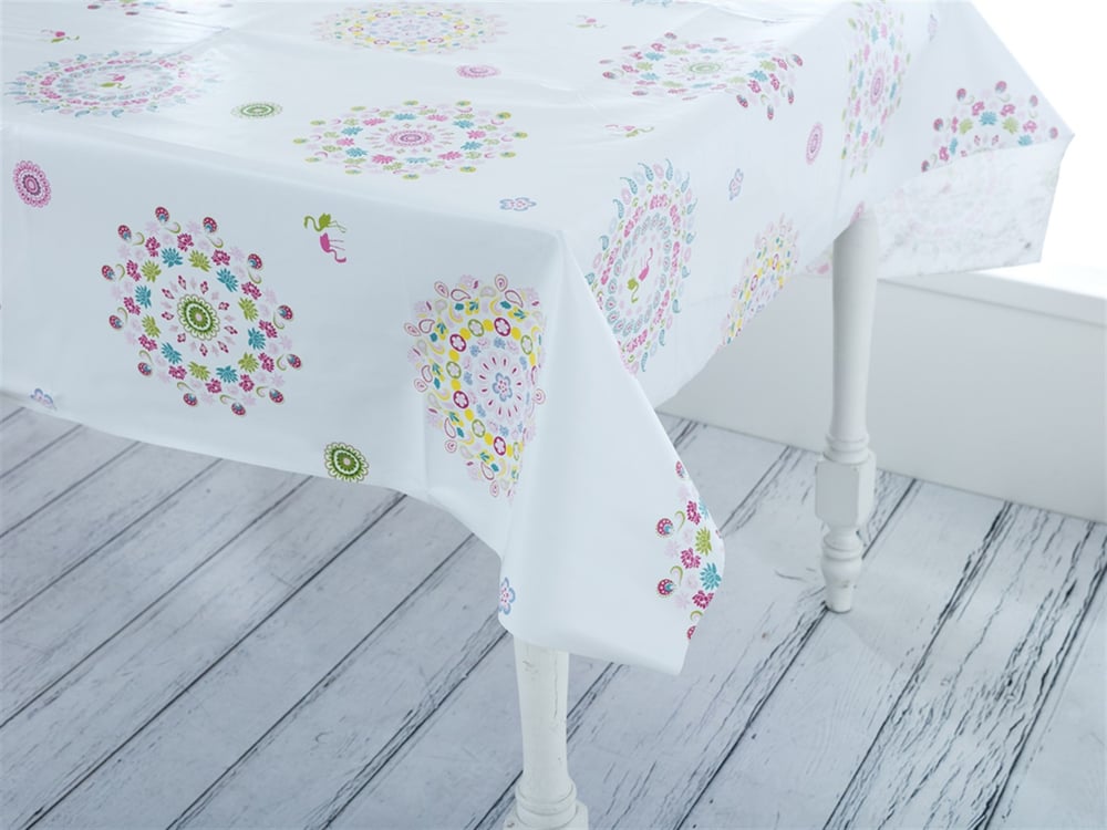creol PVC Față de Masă 100x140 cm White-Green