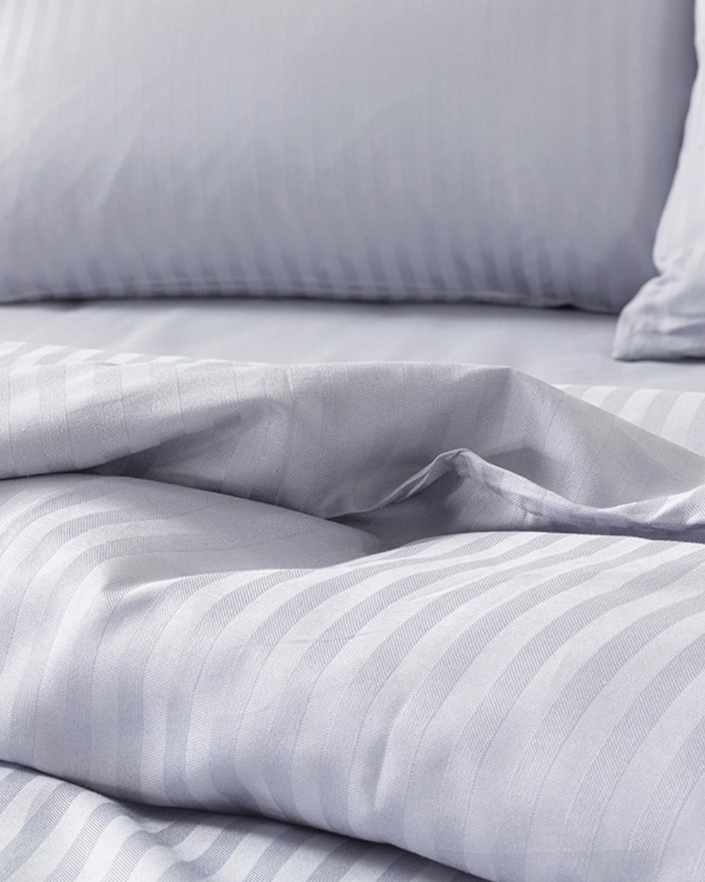 Cristal Twill Mătăsos Persoană Dublă Set Lenjerıe De Pat 200X220 Cm Albastru
