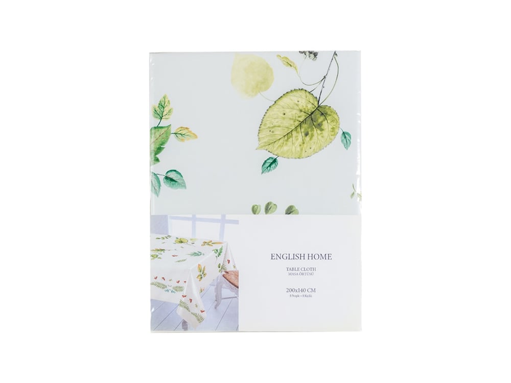 Curtea secretă PVC Față de Masă 200x140 cm White-Green