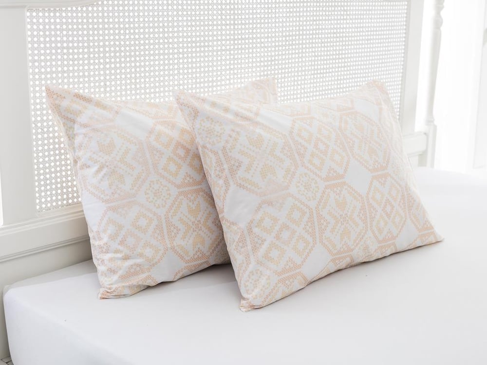 cusătură Cottony Set 2  FAȚĂ DE PERNĂ 50x70 cm Bronz
