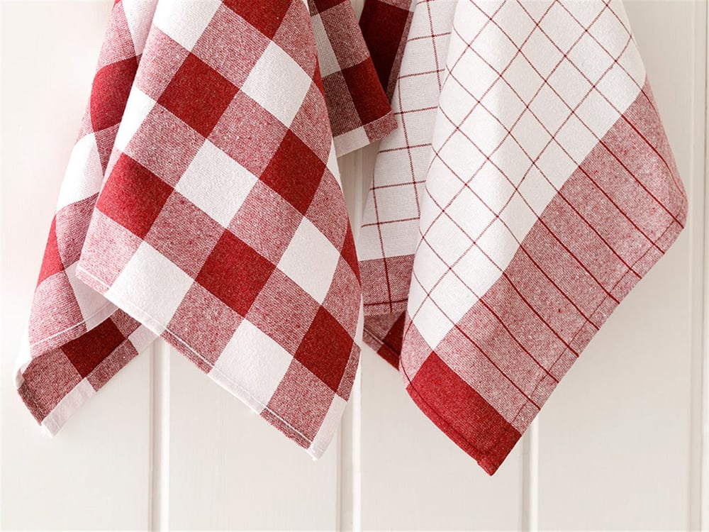 Cyrstal Cotton Polyester 2 pcs Drying Cloth 40x60 cm Maroon