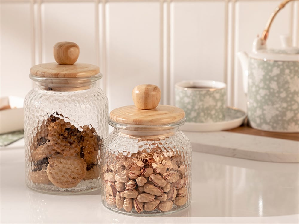 Peny Glass Storing Jar 1000 ml Transparent