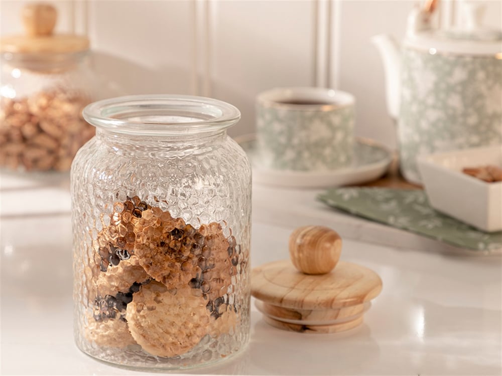 Peny Glass Storing Jar 1000 ml Transparent
