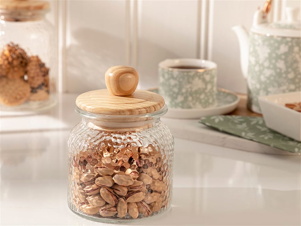 Peny Glass Storing Jar 600 ml Transparent
