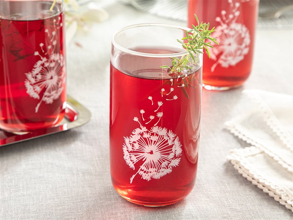 Dandelion Glass 3 pcs Juice Glass 365 ml White