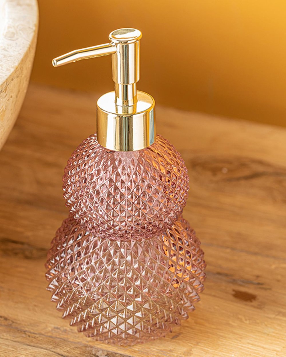 Darcy Glass Liquid Soap Dispense 350 ml Pink