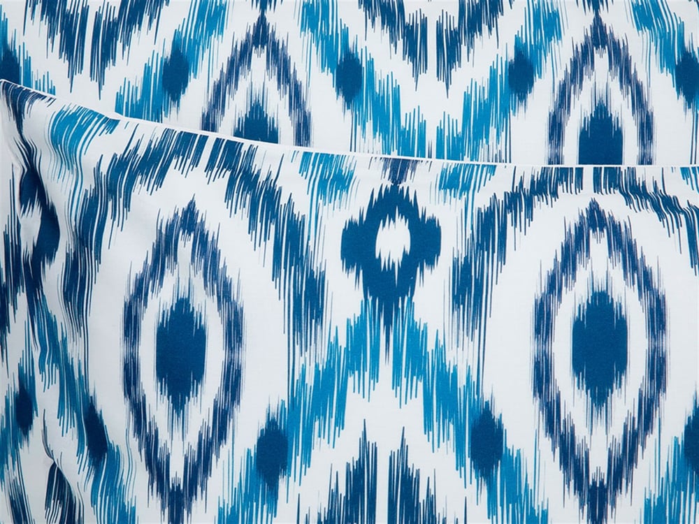 Deep Sea Ikat Cottony Set 2  FAȚĂ DE PERNĂ 50x70 cm Albastru Închis