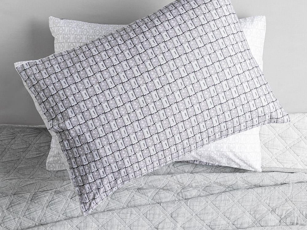 DELTOID COTTONY 2 SET  FAȚĂ DE PERNĂ 50X70 CM СИВО