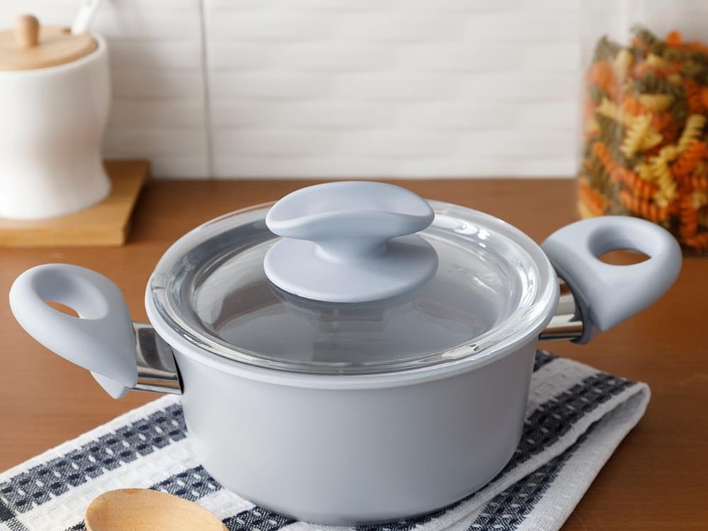 Pretty Granite Capped Mini Cookware 14 cm Blue