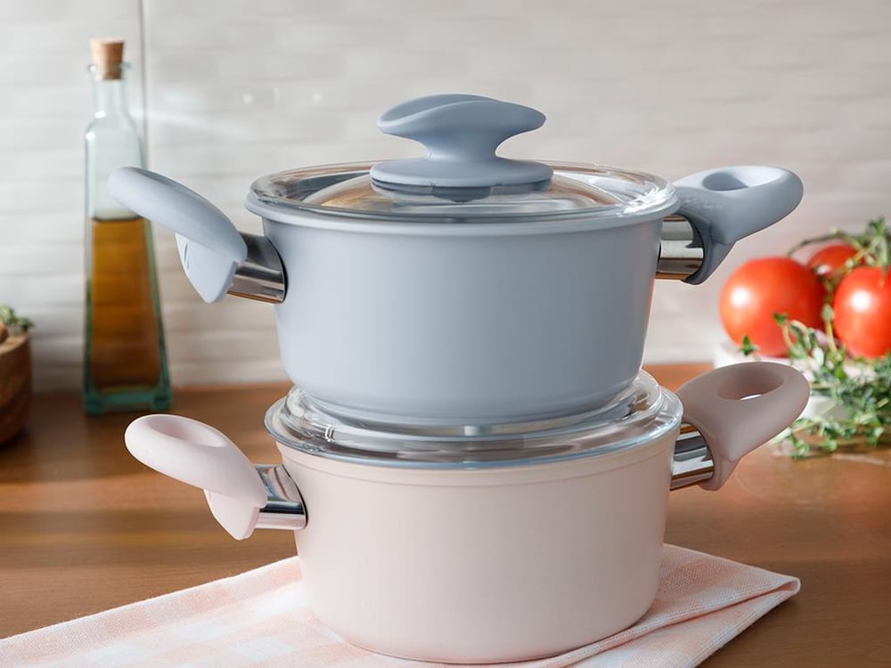 Pretty Granite Capped Mini Cookware 14 cm Blue