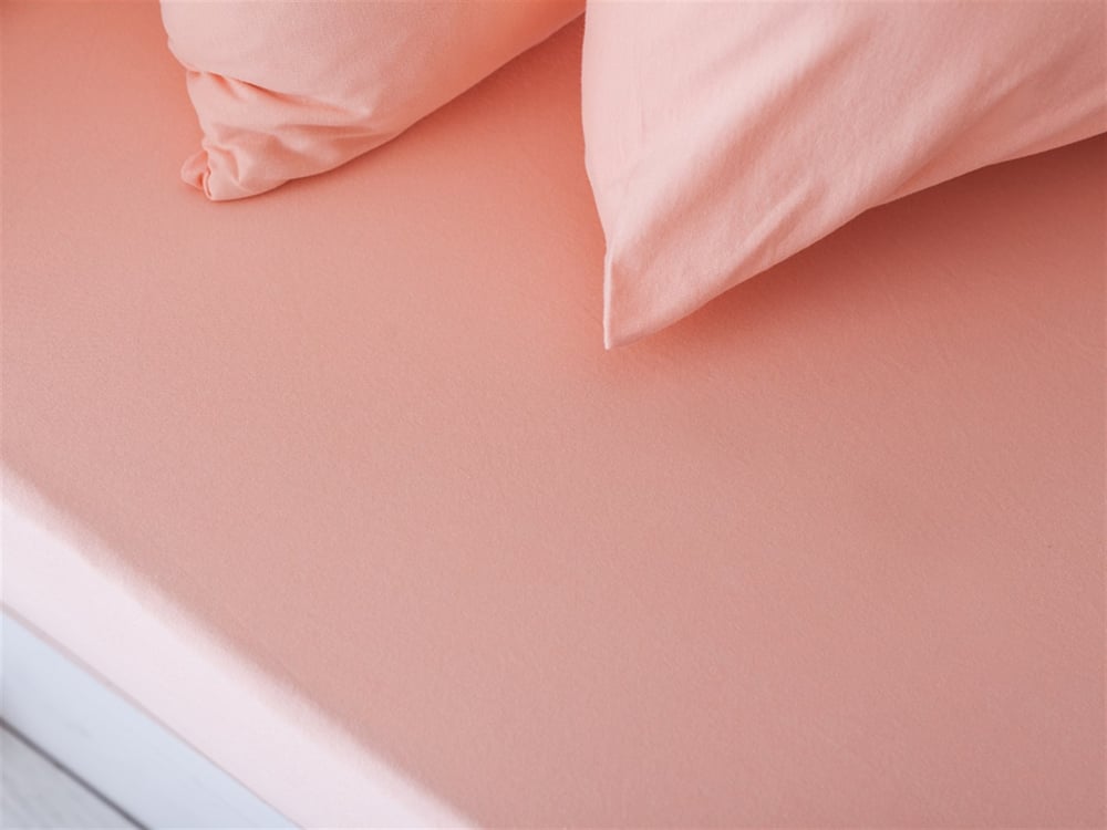 Drept 1 Penye Single Set Cearșaf Cu Elastic 100x200 cm Somon