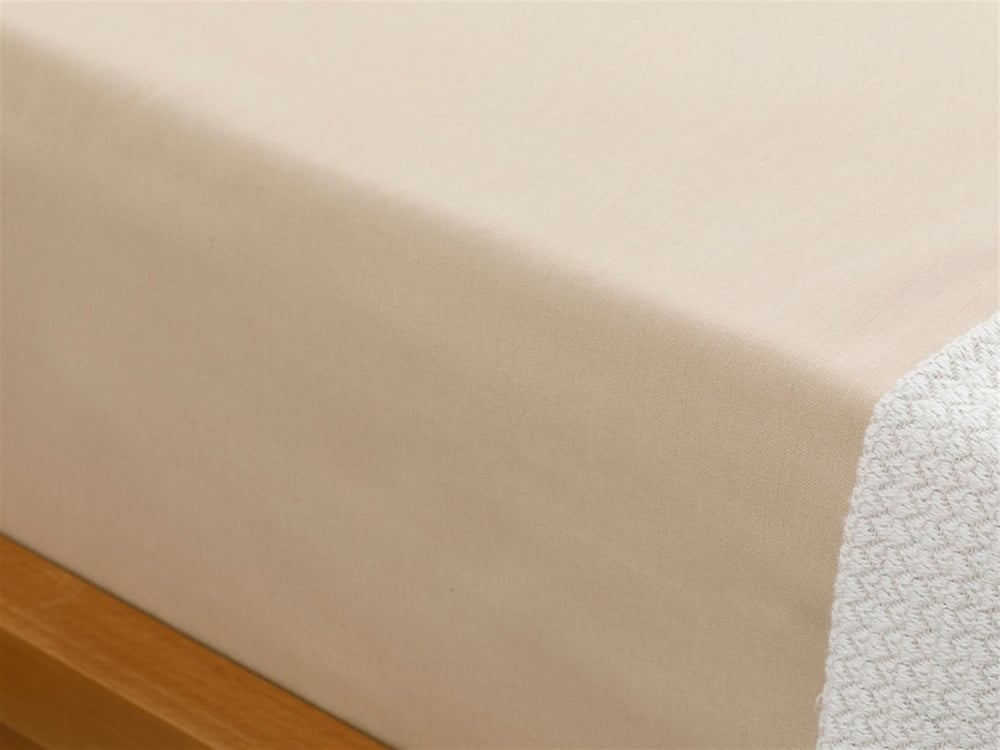 drept Cu Bumbac Double Cearșaf 240x260 cm Bej Urban