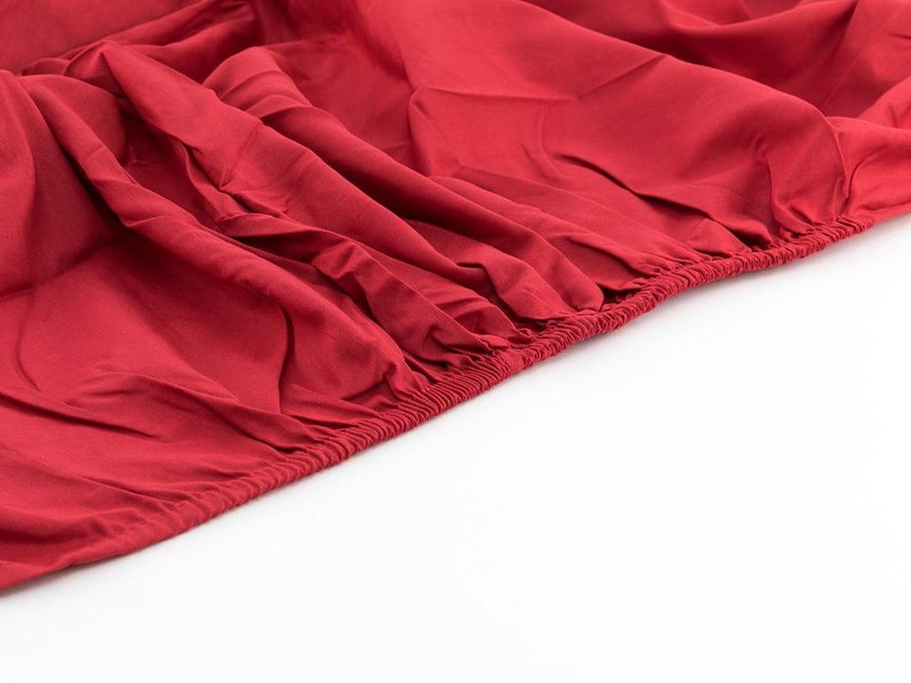 drept Cottony For One Person  CEARȘAF ELASTIC 100x200 cm Roşu