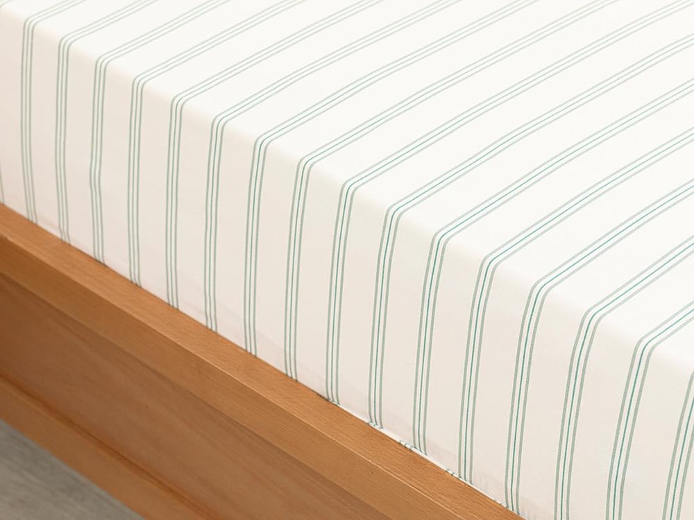 Dungă de vară Cu Bumbac King Size Cearșaf Cu Elastic 200x200 cm Seledon