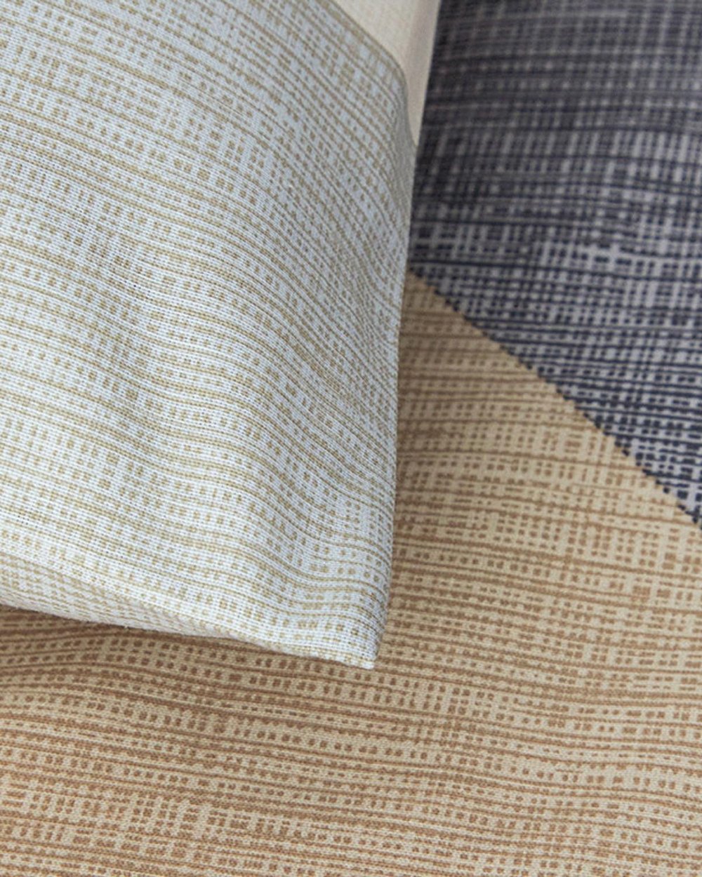 Easy Iron Double Person Duvet Cover Set Pack 200x220 cm Gray-Beige