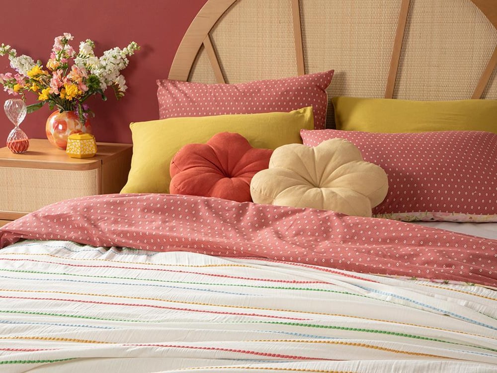 Essence Muselină King Size Cuvertură Pat 260x280 cm Ecru