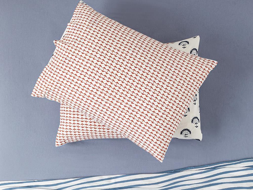 Euphoria Cottony 2 Set Pillowcase 50x70 cm Indigo – Terracotta