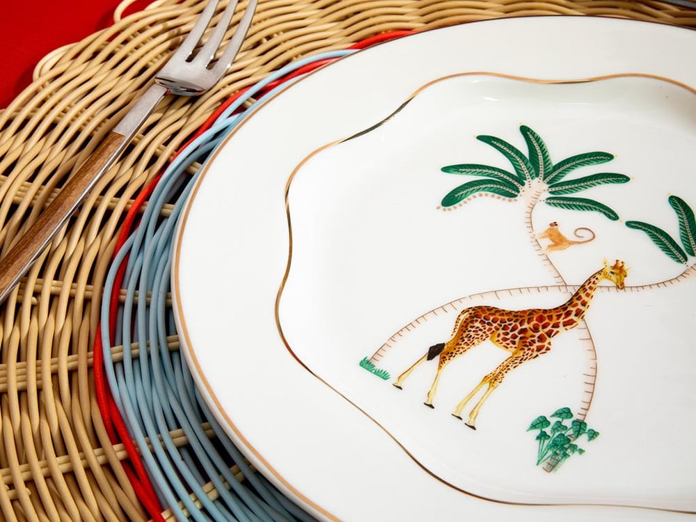 Exotic Giraffe #  20 cm Alb
