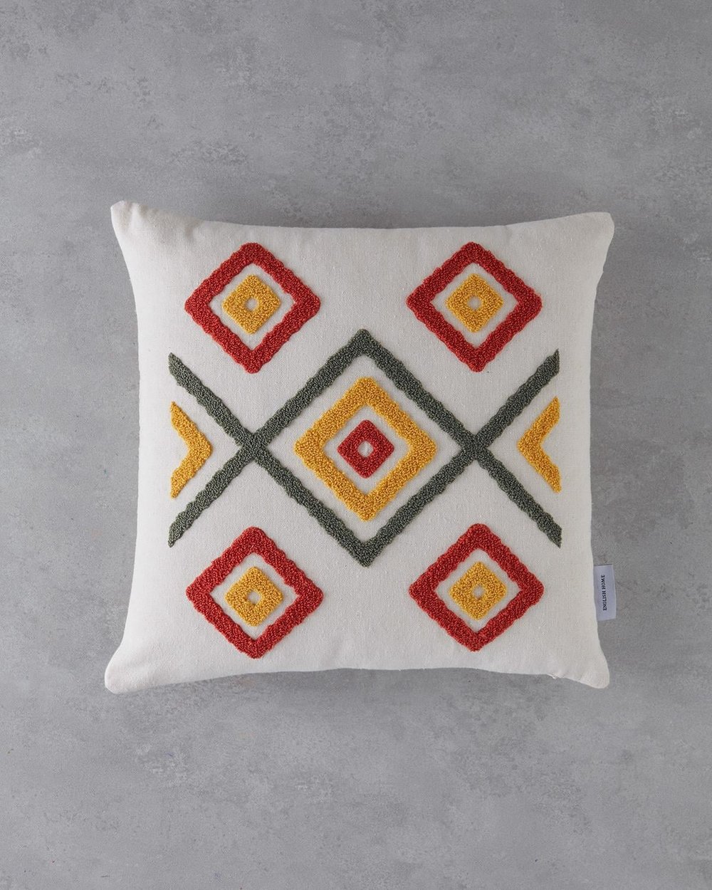 Față de pernă decorativă, Zane, bumbac, 45x45 cm, natural