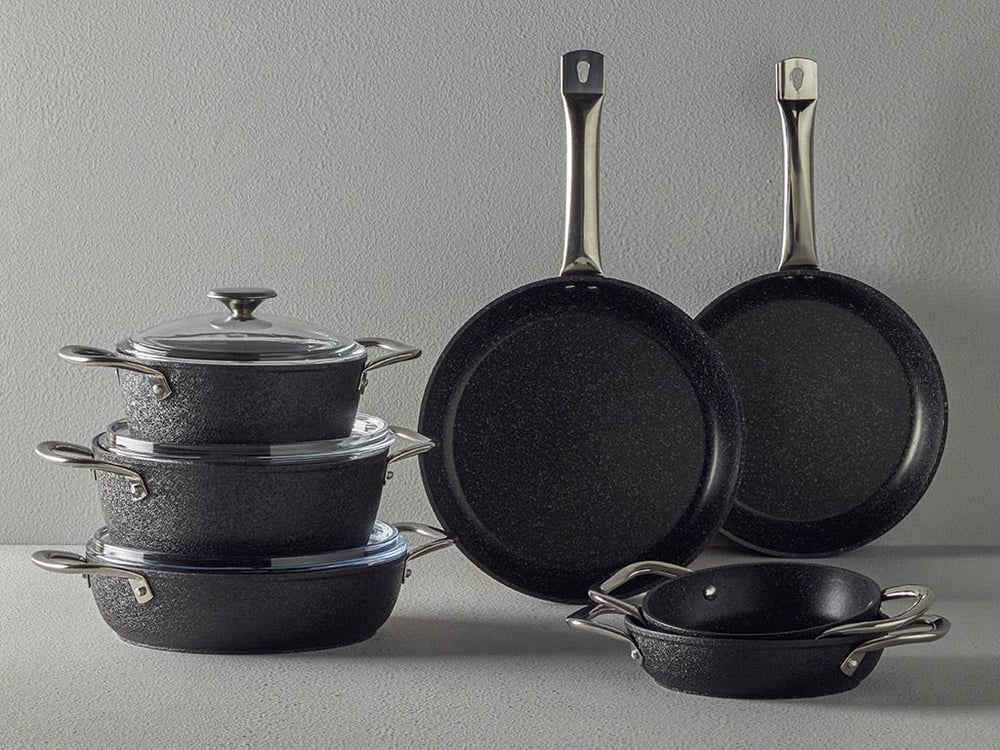 Charm Granite Fry Pan 28 cm Black