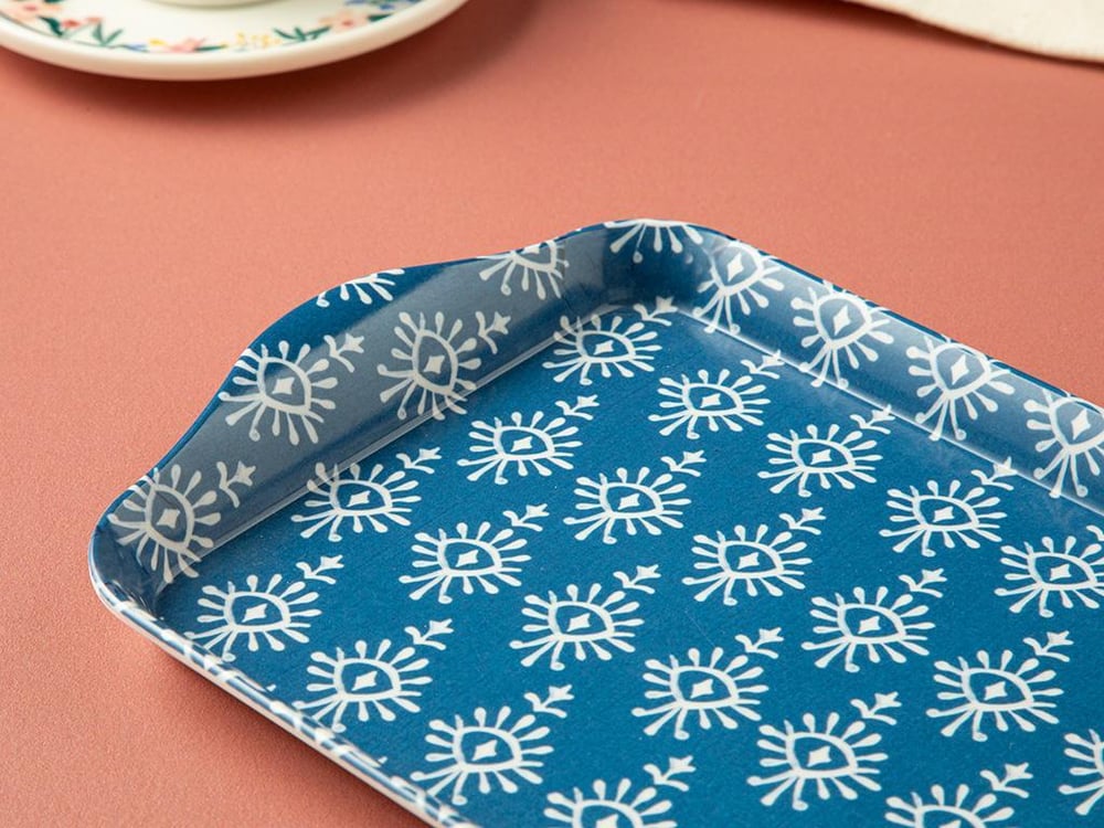 Felice Melamine Tray 23,5x14,5 cm Blue