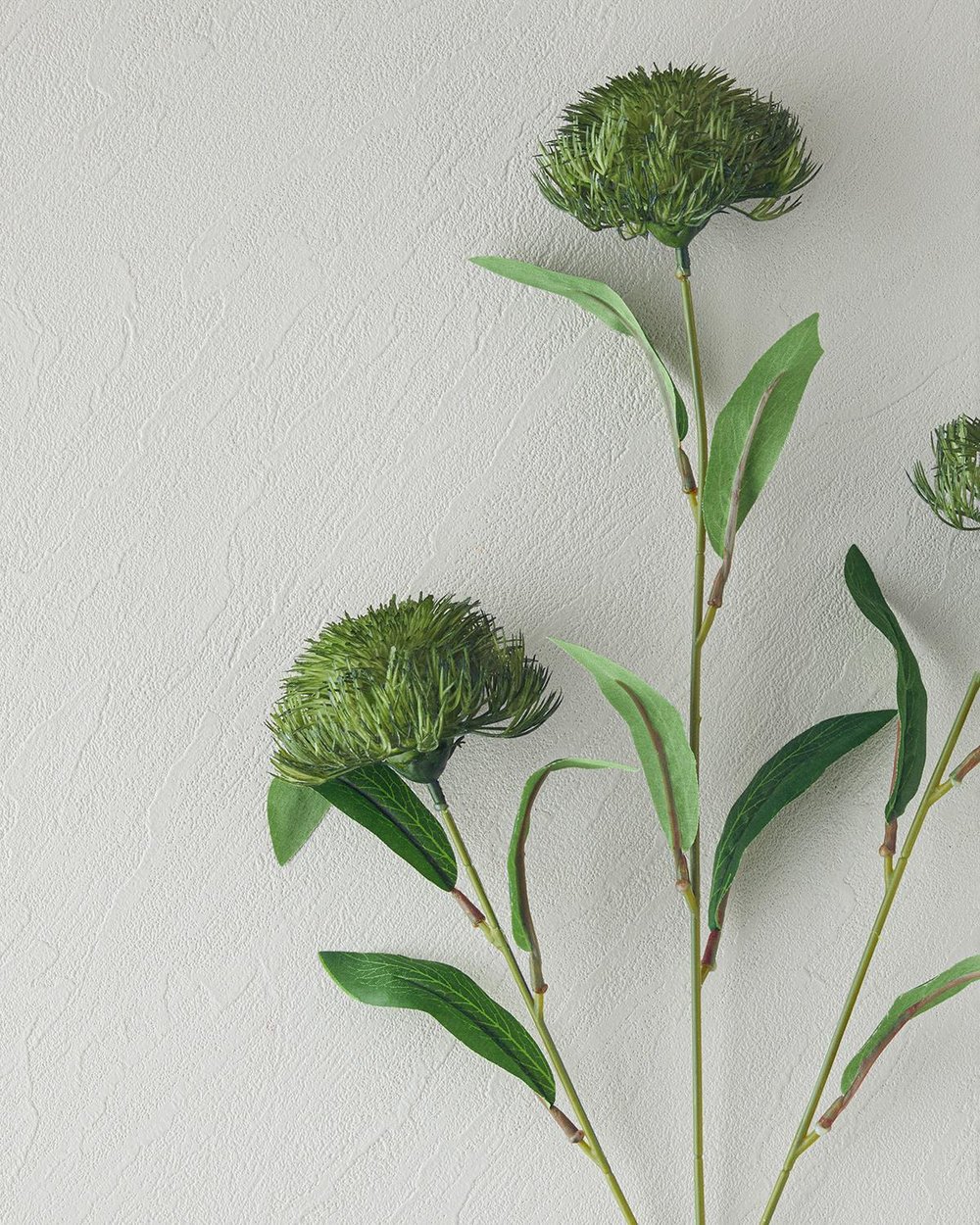 Floare artificiala, Flower Spray, plastic, 68 cm, verde