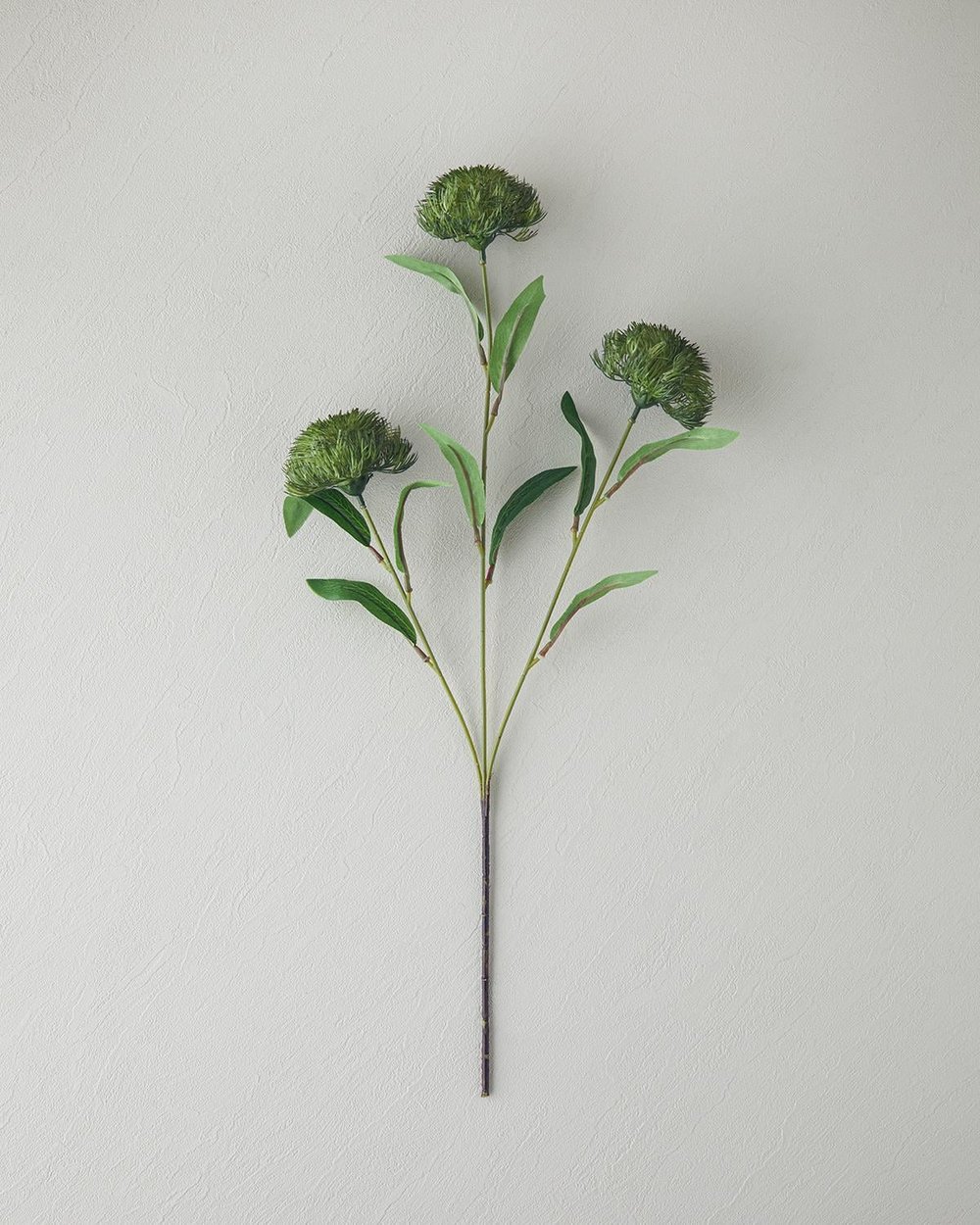 Floare artificiala, Flower Spray, plastic, 68 cm, verde