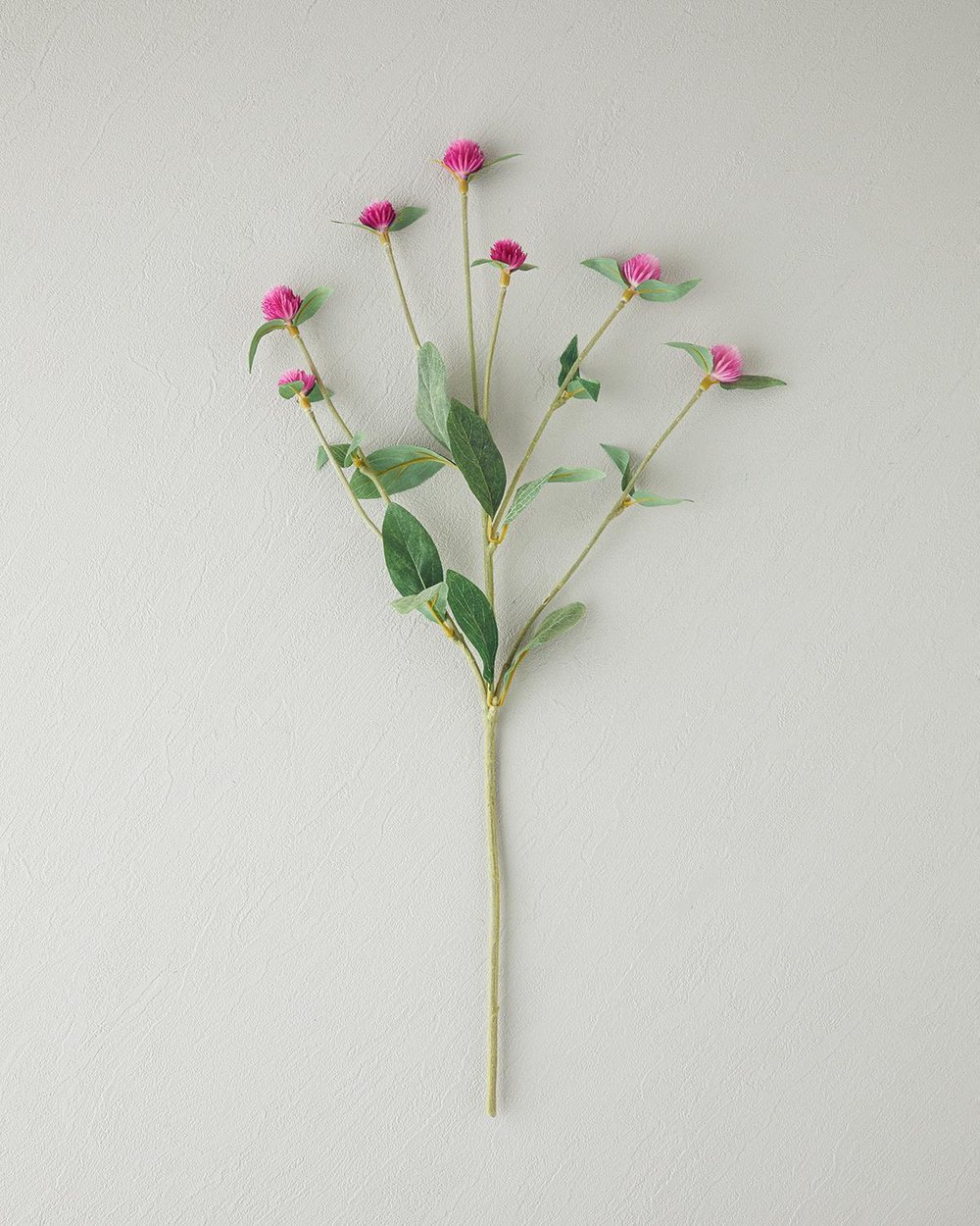 Floare artificiala, Gomphrena, plastic, 74 cm, roz inchis