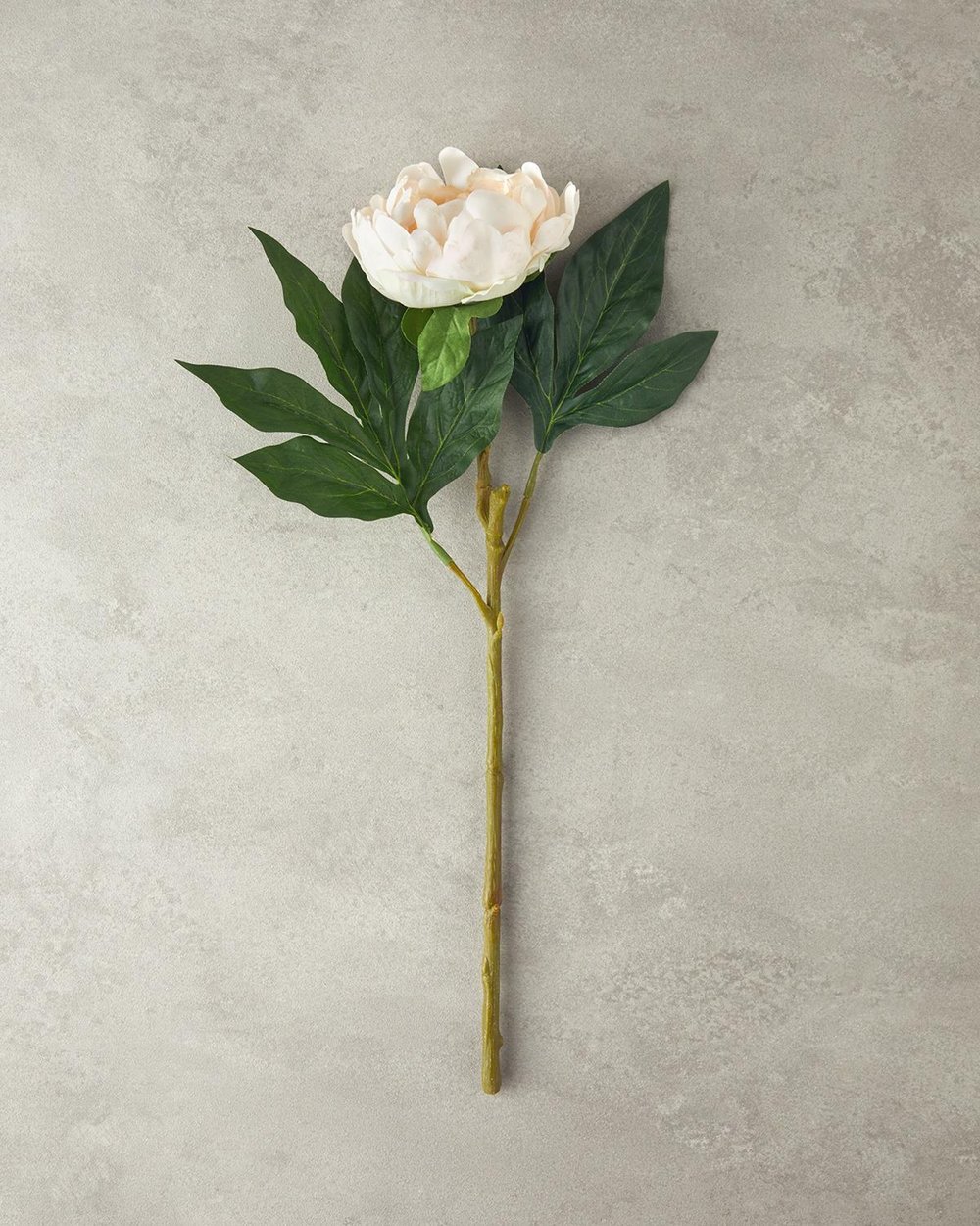 Floare artificiala, Peony Dream, plastic, 58 cm, sampanie