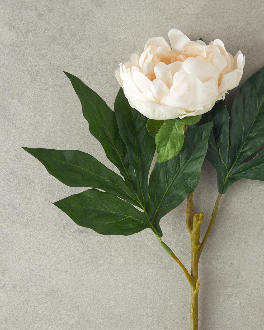 Floare artificiala, Peony Dream, plastic, 58 cm, sampanie