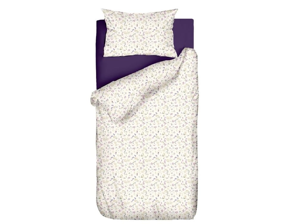 Flori de munte Single Set Lenjerie De Pat 160x220 cm Violet