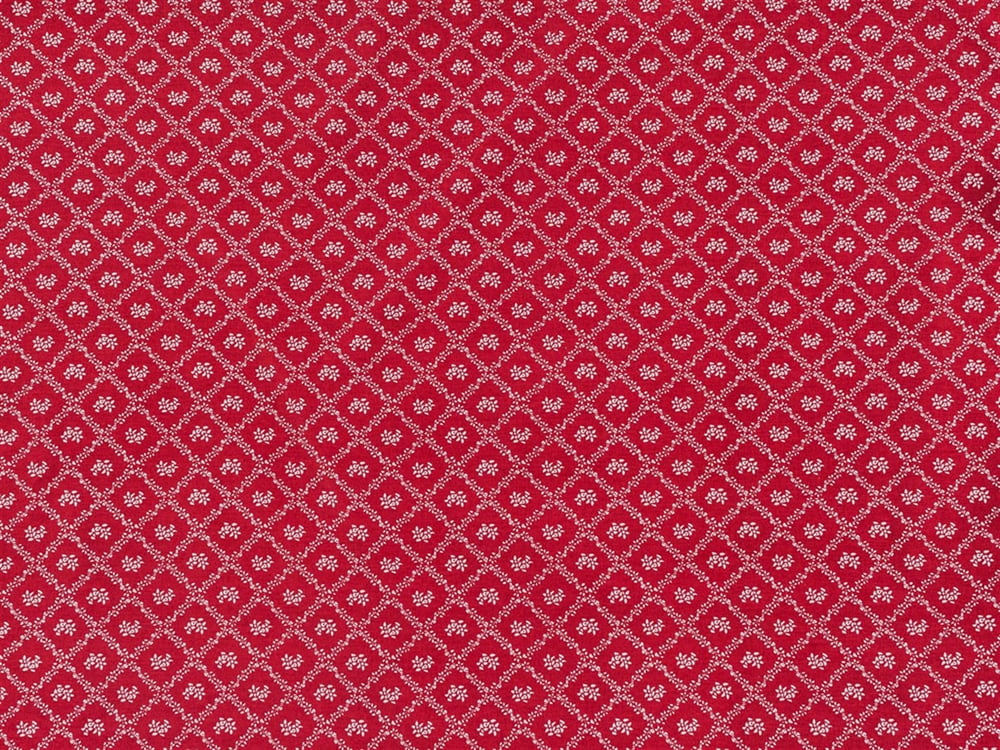 Flori rustice Cu Bumbac Cu 2 Piese Față De Pernă 50x70 cm Roșu